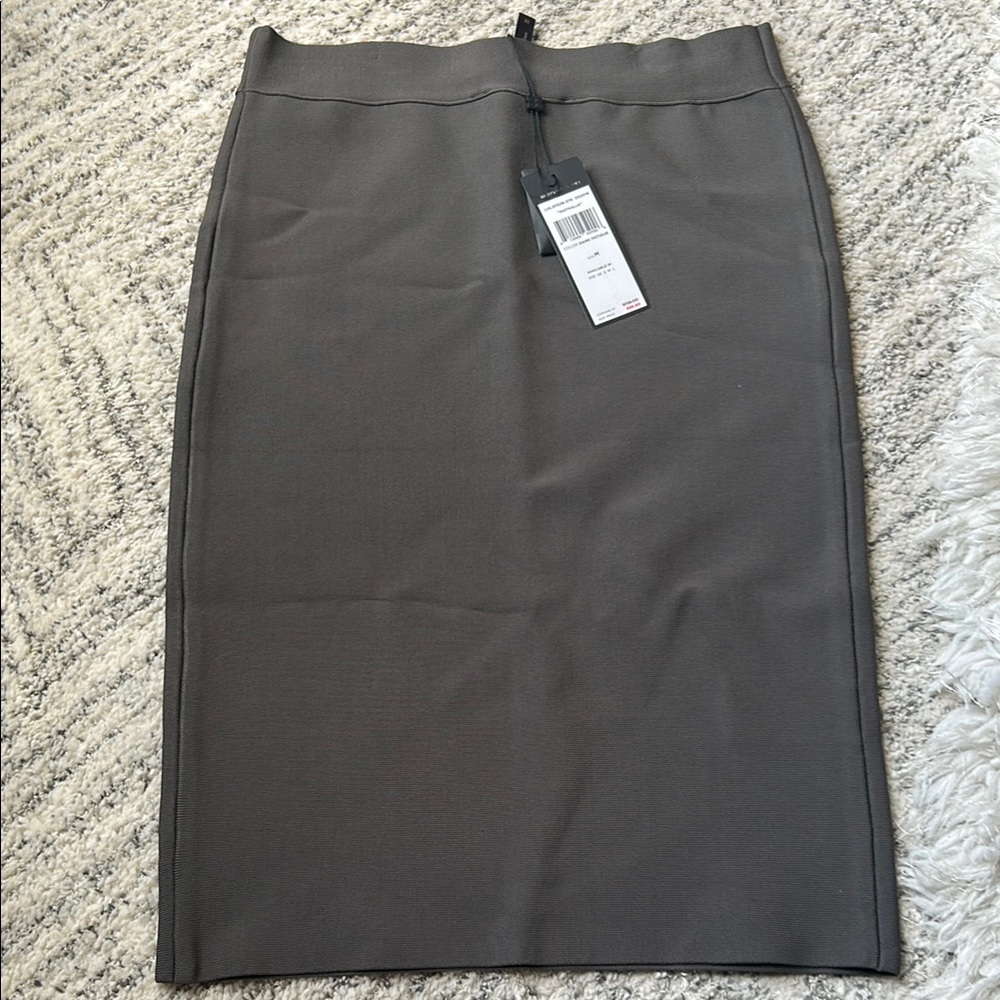Elegant Gray BCBG Bandage Pencil Skirt